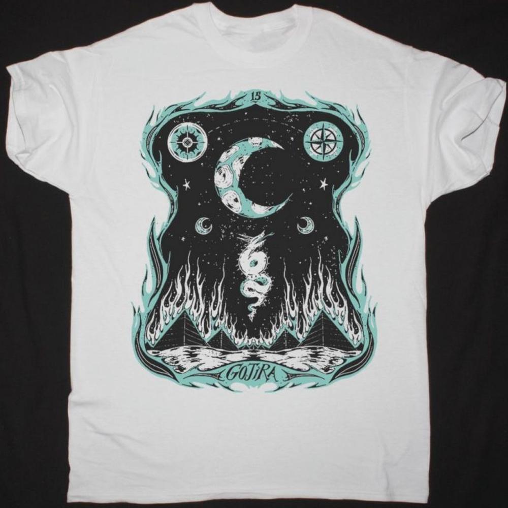 Gojira Dragons Dwell New White T Shirt